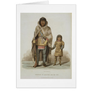 Portrait of Akaitcho and his Son, from 'Narrative