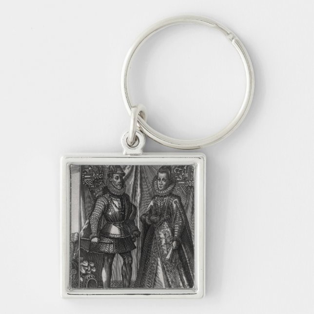 Portrait of Albert, Archduke of Austria Key Ring (Front)