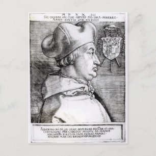 Portrait of Albert, Cardinal Elector of Mainz Postcard