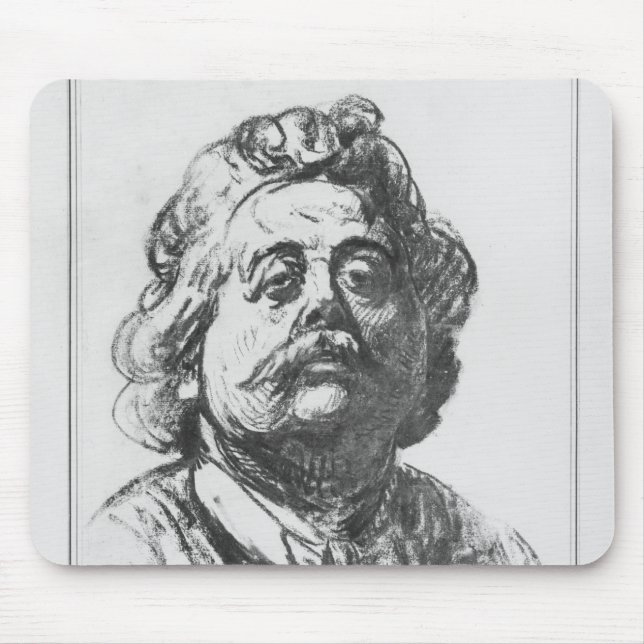 Portrait of Albert Ernest Carrier-Belleuse Mouse Pad (Front)
