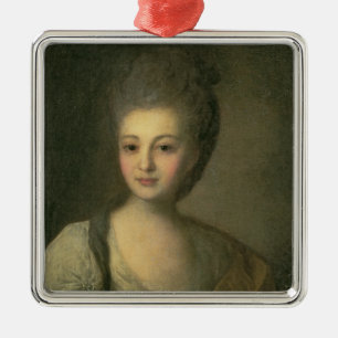 Portrait of Aleksandra P. Struyskaya 1772 Metal Tree Decoration