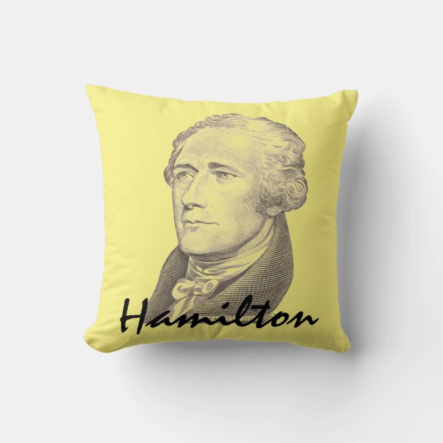 Portrait of Alexander Hamilton Cushion (Front)