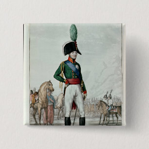 Portrait of Alexander I Pavlovich  with his Army 15 Cm Square Badge