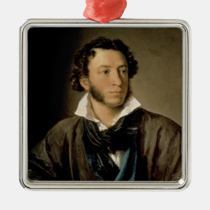 Portrait of Alexander Pushkin Metal Ornament