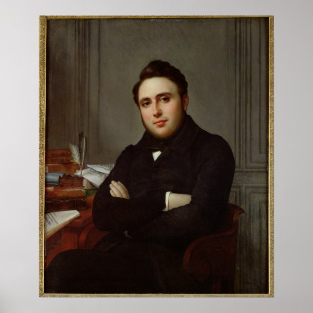 Portrait of Alexandre Auguste Ledru-Rollin Poster (Front)