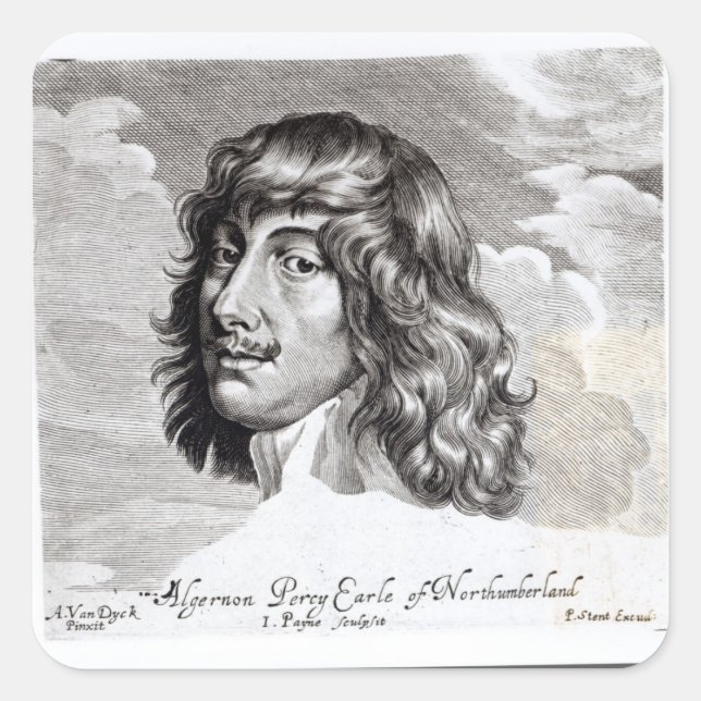 Portrait of Algernon Percy Square Sticker (Front)