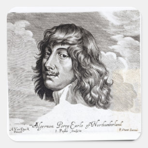 Portrait of Algernon Percy Square Sticker