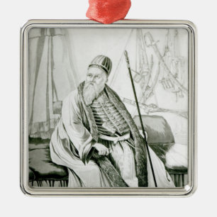 Portrait of Ali Pasha of Yannina Metal Ornament