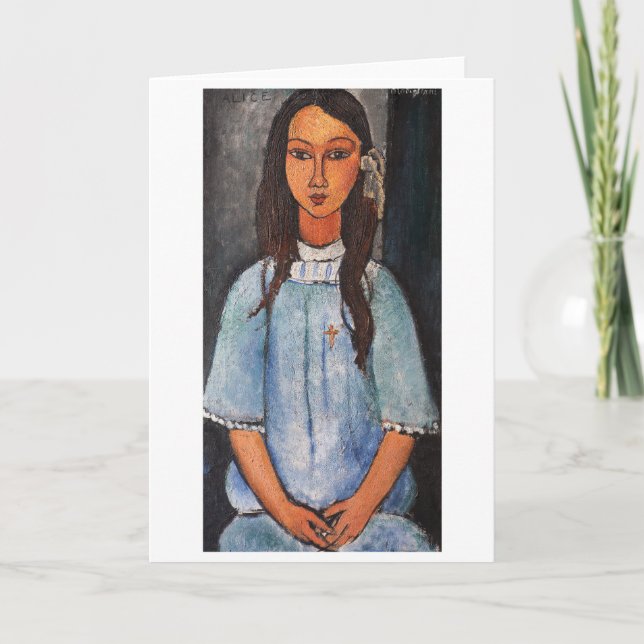 Portrait of Alice, Modigliani Card (Front)