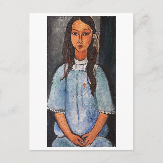 Portrait of Alice, Modigliani Postcard (Front)