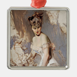 Portrait of Alice Regnault (Female Beauty) Metal Ornament