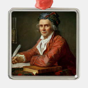 Portrait of Alphonse Leroy, 1783 Metal Ornament