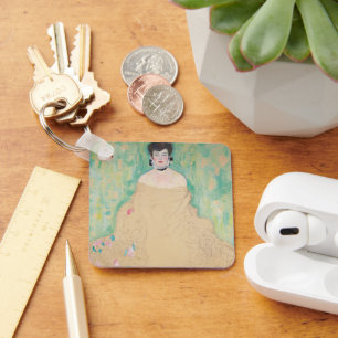 Portrait of Amalie Zuckerkandl by Gustav Klimt Key Ring