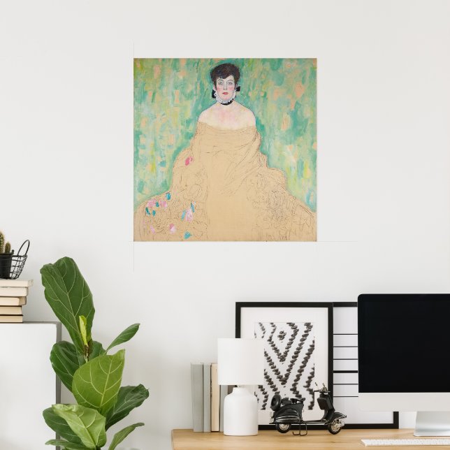 Portrait of Amalie Zuckerkandl by Gustav Klimt Poster (Home Office)