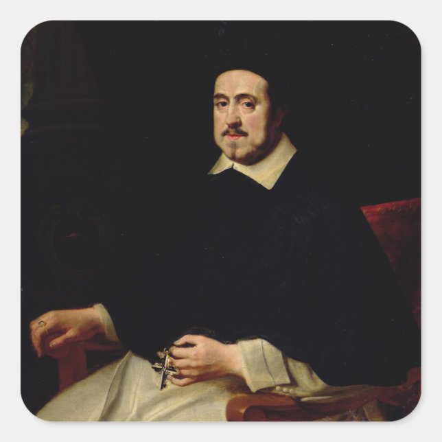 Portrait of Ambrosius Cappelus Square Sticker (Front)