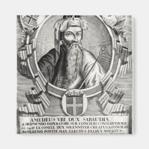 Portrait of Amedee VIII Le Pacifique Magnet