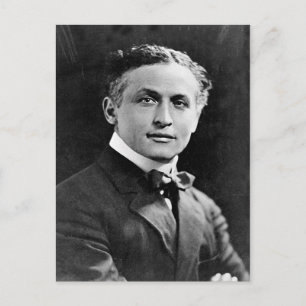 Portrait of American Magician Harry Houdini Postcard