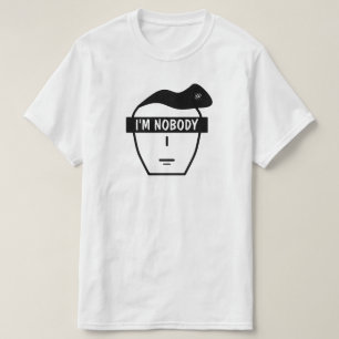 Portrait of an anonymous face (I'm Nobody) T-Shirt