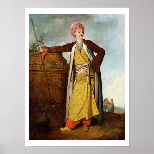 Portrait of an Armenian, 1771 (oil on canvas) Poster (Front)