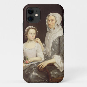 Portrait of an Elderly Lady and a Young Girl (oil iPhone 11 Case