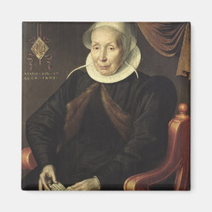Portrait of an Elderly Woman, 1603 Magnet
