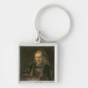 Portrait of an Elderly Woman, c. 1650 Key Ring