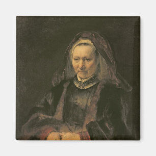 Portrait of an Elderly Woman, c. 1650 Magnet