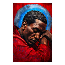 portrait of an emotional black man