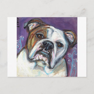Portrait of an English Bulldog Postcard