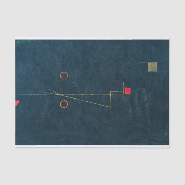 Portrait of an Equilibrist by Paul Klee Tissue Paper (Front)