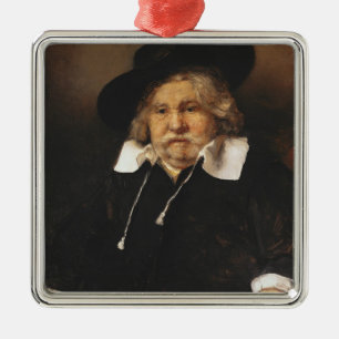 Portrait of an old man, 1667 metal ornament