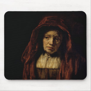 Portrait of an Old Woman Mouse Pad