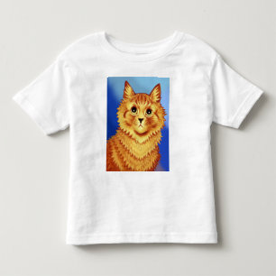 Portrait of an orange cat by Louis Wain Toddler T-Shirt