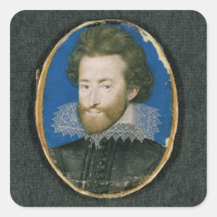 Portrait of an Unknown Man Square Sticker