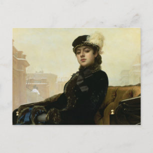 Portrait of an Unknown Woman, 1883 Postcard
