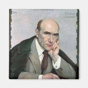 Portrait of Andre Gide  1924 Magnet