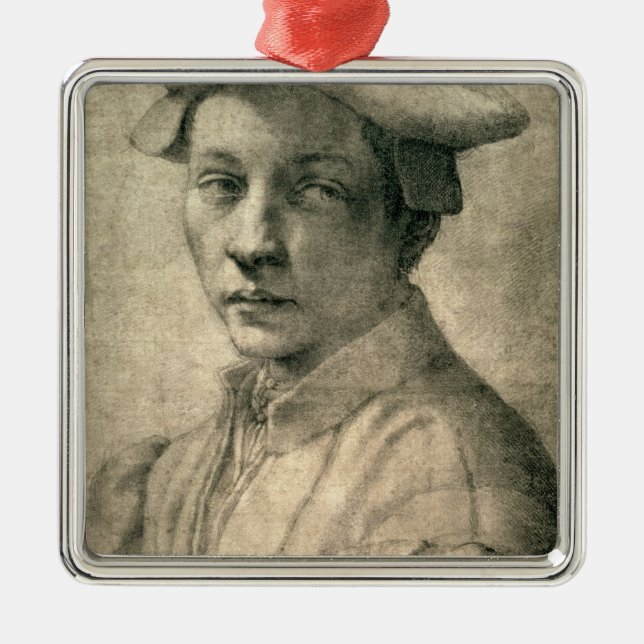 Portrait of Andrea Quaratesi, c.1532 Metal Tree Decoration (Front)