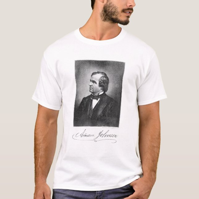Portrait of Andrew Johnson T-Shirt (Front)