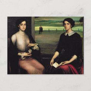 Portrait of Angeles and Fuensanta Holiday Postcard