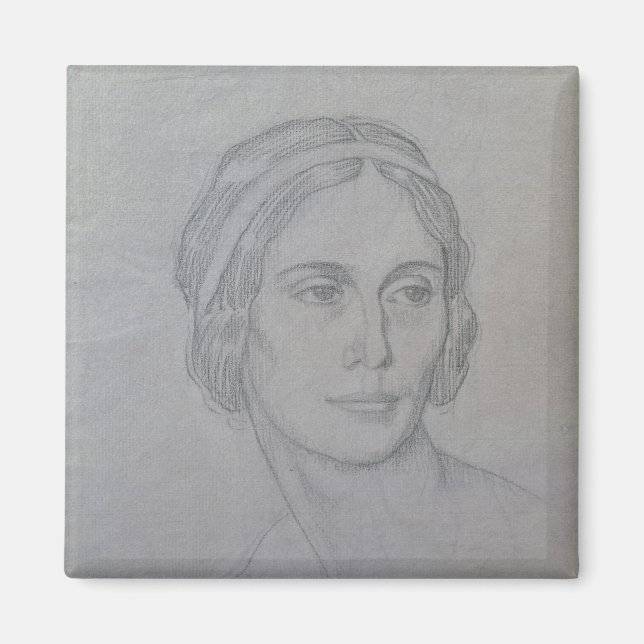 Portrait of Anna Pavlova , 1908 Magnet (Front)