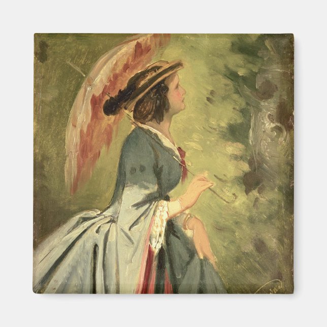 Portrait of Anna, the artist's daughter, 1860 Magnet (Front)