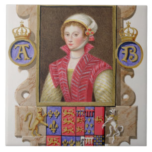 Portrait of Anne Boleyn (1507-36) 2nd Queen of Hen Tile