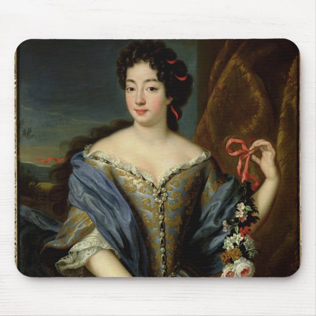 Portrait of Anne de Baviere Mouse Pad (Front)