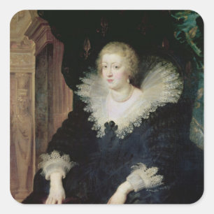 Portrait of Anne of Austria  c.1622 Square Sticker