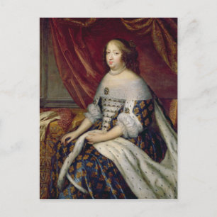 Portrait of Anne of Austria Queen of France Postcard