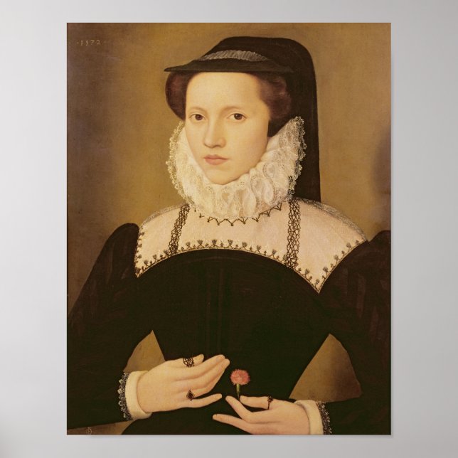 Portrait of Anne Waltham, 1572 Poster (Front)
