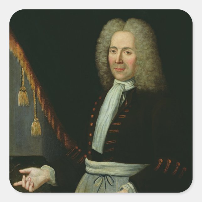 Portrait of Antoine Thibault Square Sticker (Front)