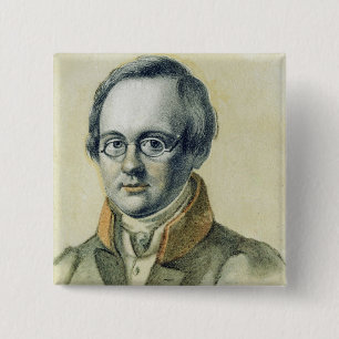 Portrait of Anton A. Delvig, 1830 15 Cm Square Badge