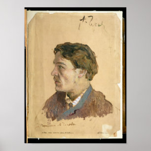 Portrait of Anton Chekhov Poster