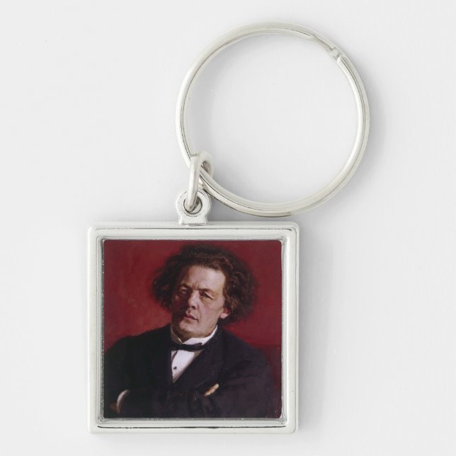 Portrait of Anton Grigoryevich Rubinstein, 1881 Key Ring (Front)